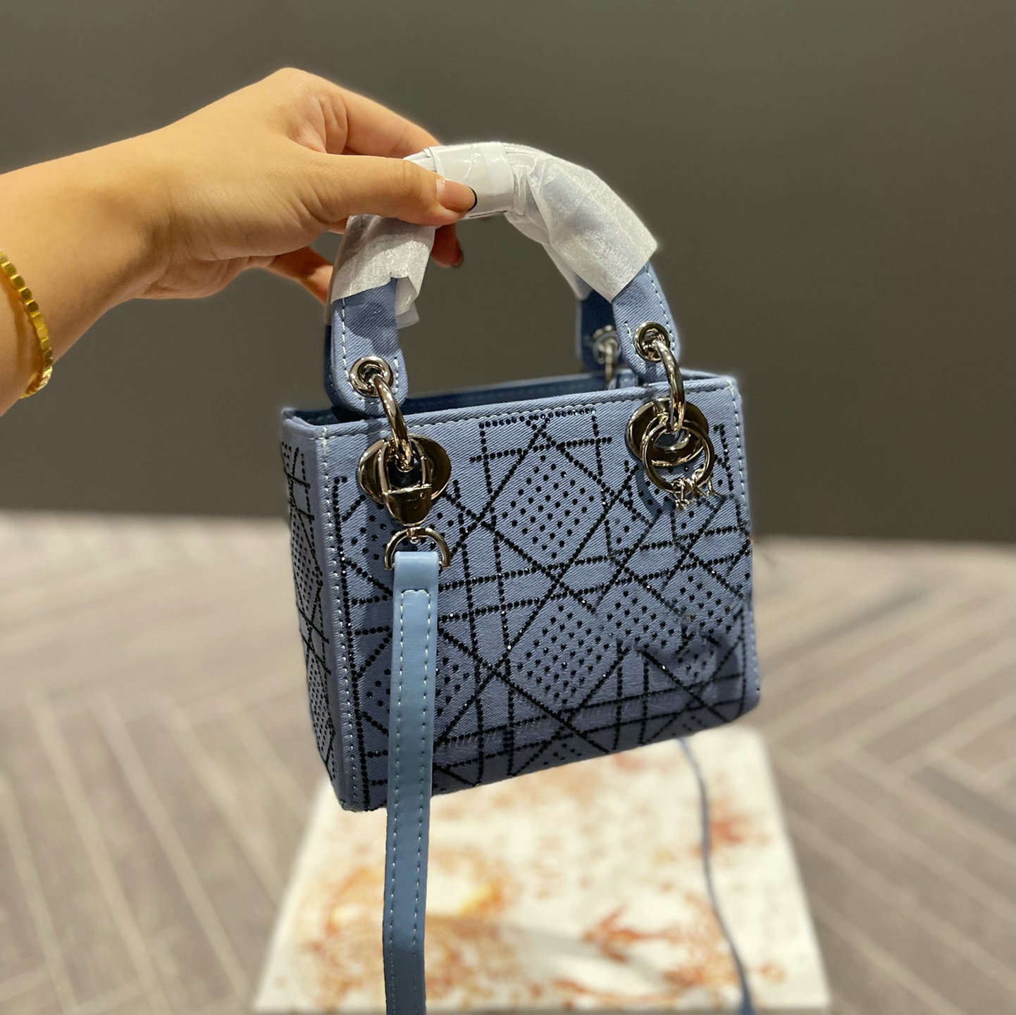 

Mini Tote Bags Designer Tote Purse Wallet Letters Fanny Stripes Check Tartan Geometric Women Luxury Handbags Crossbody Canvas phone bag cute, Beige