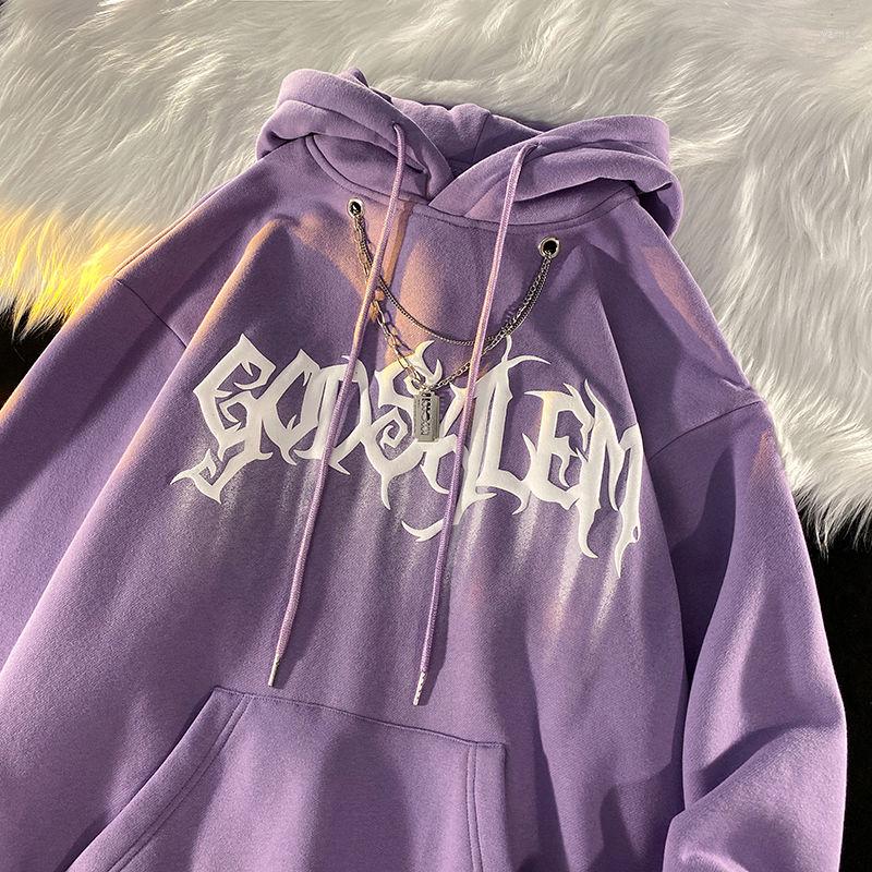 

Men's Hoodies Domonstier Streetwear Letter Printed Men's Oversized Autumn Male Casual Loose Hooded Sweatshirts 2022 Pullovers, Green