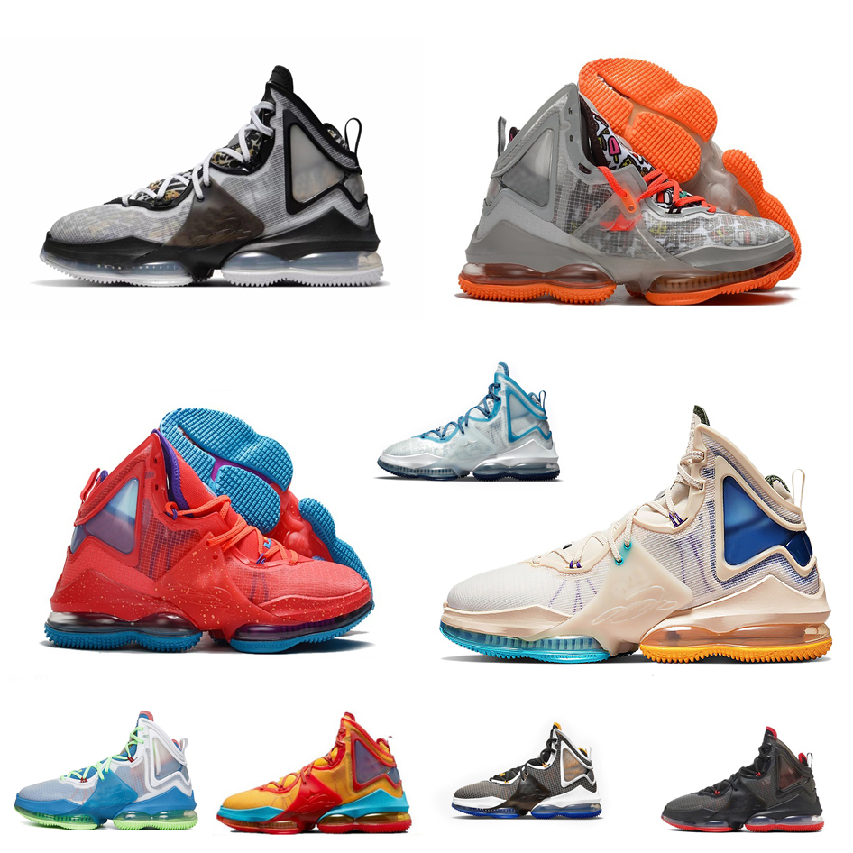 

Womens lebron xix 19 gs basketball sneakers shoes kids lebrons james Fast Food CNY Christmas Red Blue Black Royalty Gold tennis with box, Uniform