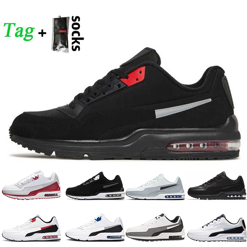 

With Socks 2022 Max LTD 3 Running Shoes Fashion Mens Trainers AMX LTD3 University Red White Blue Triple Blalck Light Smoke Grey Runner Sneakers, White red black 40-45