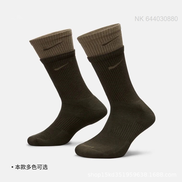 

Men's Socks Suwan Color Splice Couple Yoga Medium Long Tube Sports Towel Bottom, Model 1 long cylinder