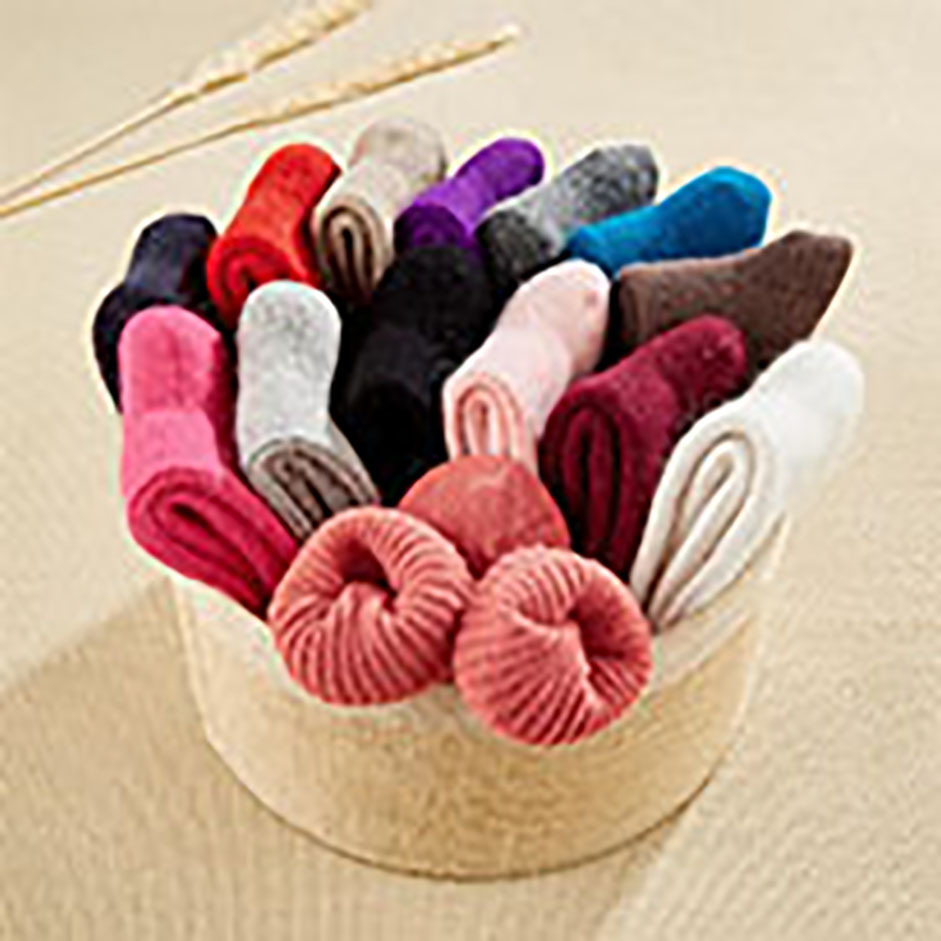 

women thick rabbit wool socks solid autumn winter warm thickening lamb wool233z, Random colors