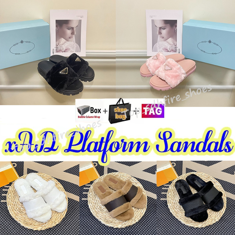 

2022 Designer Slippers Fur Slide Ladies Wool Slides Women Slipper Fashion Fluffy Furry Warm Winter Ladies, C-3_35-40