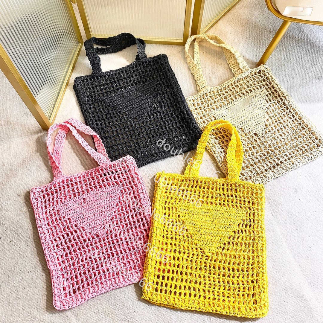 

Fashion Mesh Hollow Woven Shopping Bags for Summer Straw Tote Bag Shoulder Bag