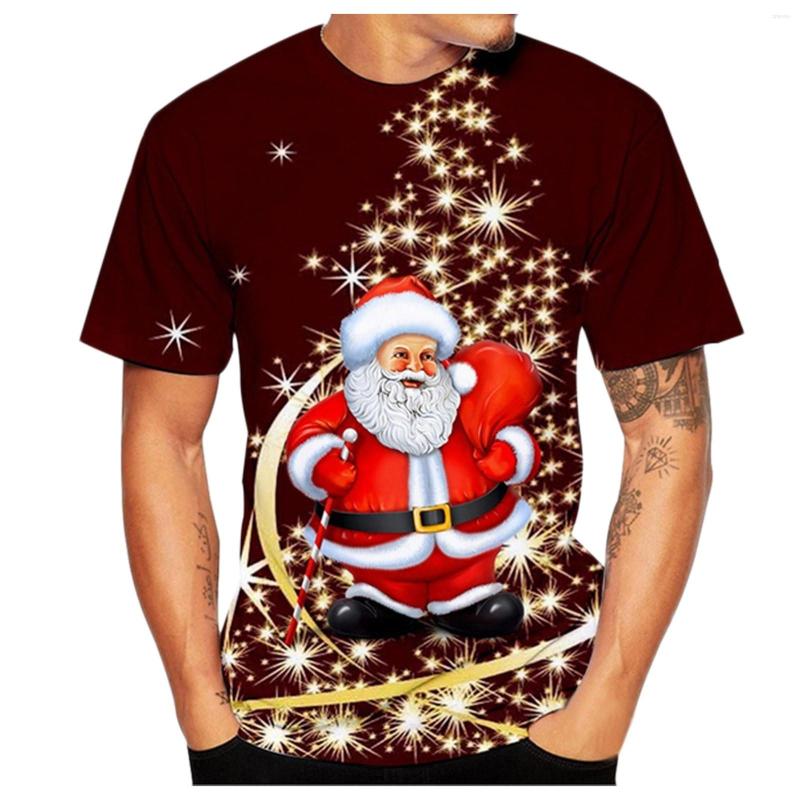 

Men's T Shirts Casual Christmas T-Shirts Autumn Winter 3D Print Short Sleeve Tops Round Neck T-Shirt Camisa Masculina Men Clothing 2022, Mjj210924300