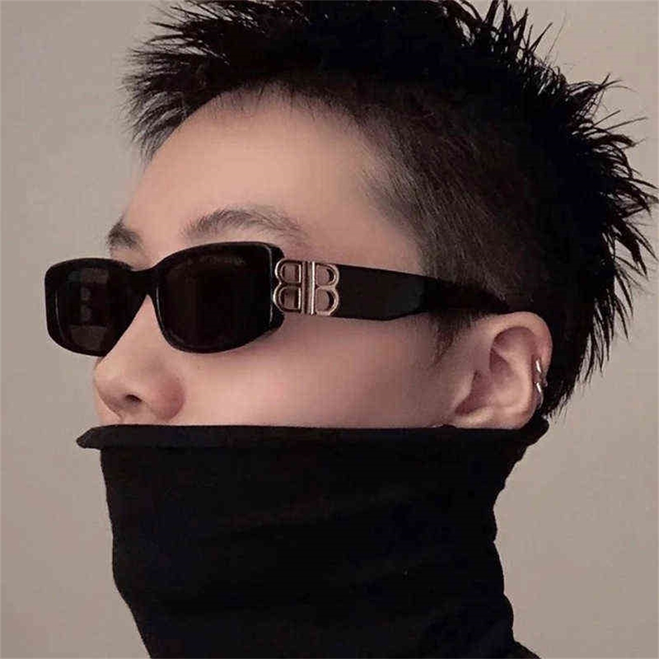 

2022 Luxury Designer Fashion Women Sunglasses Retro Small Square Frame Glasses Golden Letter Sun Men UV400