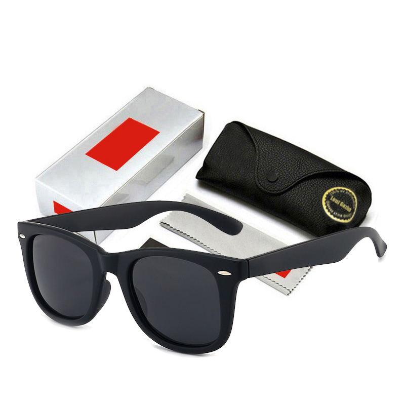 

2023 Men Sunglasses Polarized Lenses Black Vintage Frame Eyewear Sun Glasses Oculos De Sol With Box And Logo