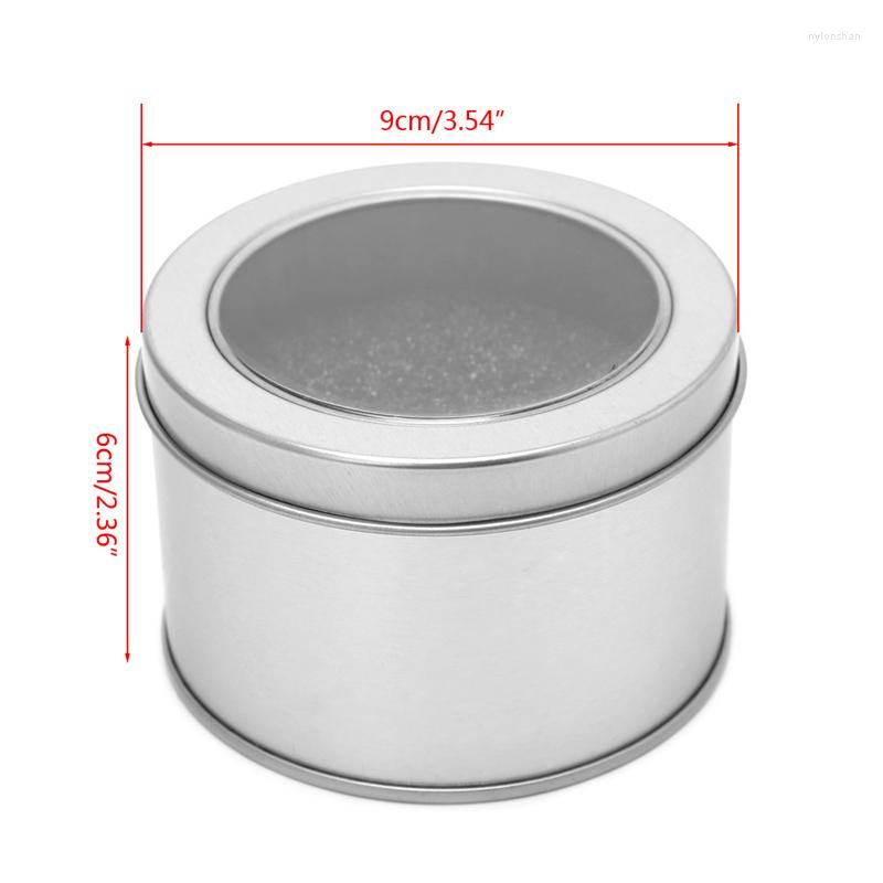 

Watch Boxes Round Metal Jewelry Wrist Display Box Storage Organizer Case With Cushion