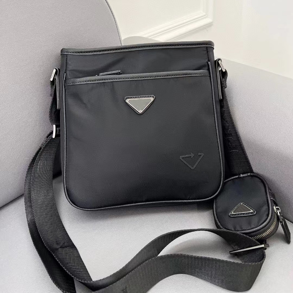 

Canvas Cross Body Bag Men Twin Set Purse Fashion Messenger Classic Satchel Waterproof Shoulder Mens Bags Handbags Parachute Fabric Designer Briefcase, Box