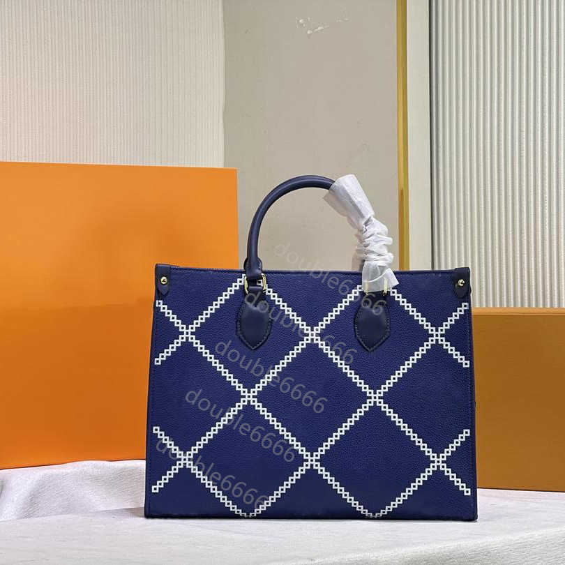 

Hot High quality luxurys designers tote womens handbags purse flower totes bag ladies Casual tote leather shoulder bags female big purses handbag, Denim blue