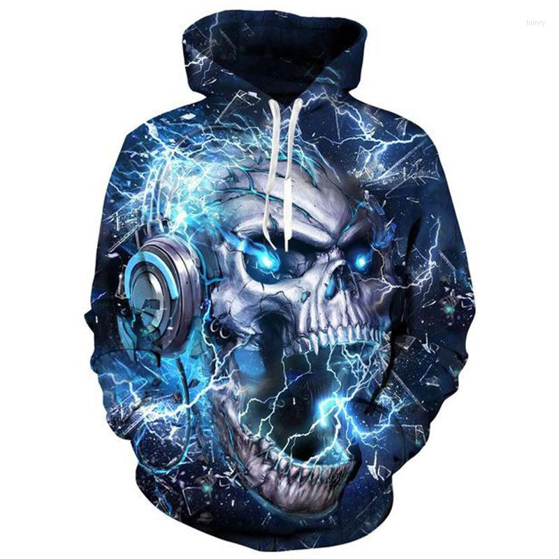 

Men's Hoodies Halloween Men's Fashion Hoodie Skull 3D Digital Printing Street Punk Casual Retro Mens Hip-Hop Sports Sweatshirt Plus Size, 05