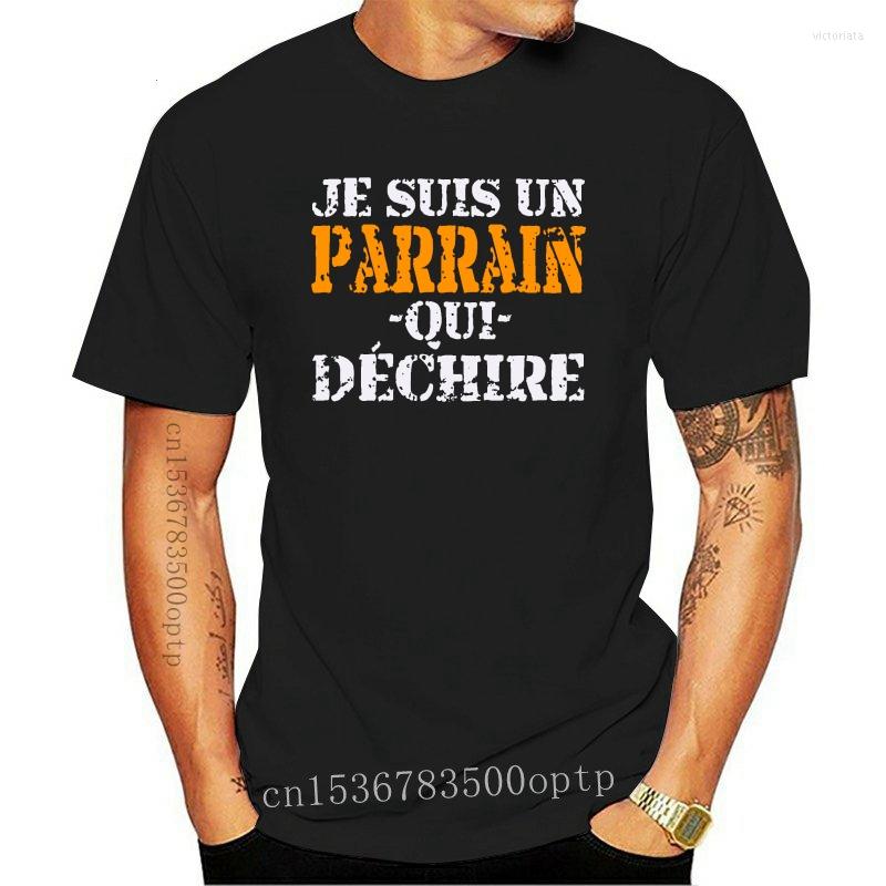 

Men's T Shirts Parrain Humour Shirt Family Design Funny Short Sleeve Spring Plus Size 5xl Graphic Homme, Black