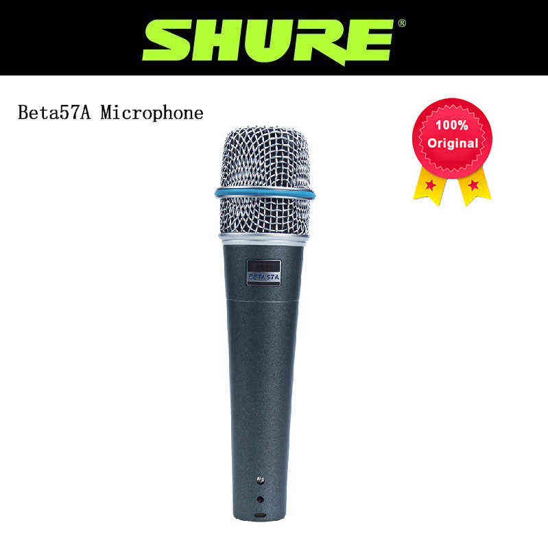 Microphones SHURE BETA 57A Wired Microphone Dynamic Cardioid Studio Home Record Handle Mic for Karaoke Music Stage Performance Live Mic T220916-image-805247915