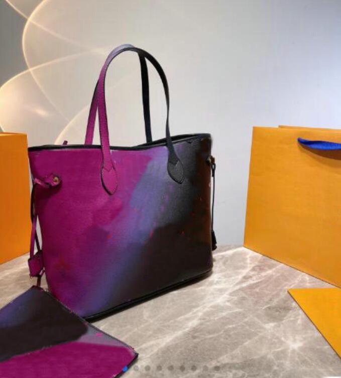 Designers Sac à provisions 2 Pièce / Set Composite Fleur De Luxe Épaule Messenger Sacs Fourre-tout Femme Portefeuille Embrayage Bandoulière Porte