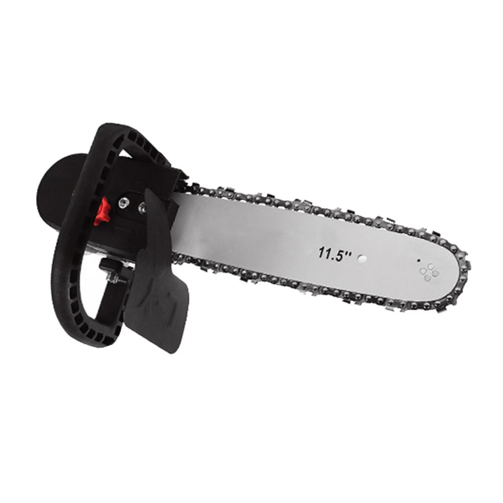 

11.5" Mini Electric Chainsaw Powerful Angle Grinder into Saw Chain for Garden Woodworking Tool