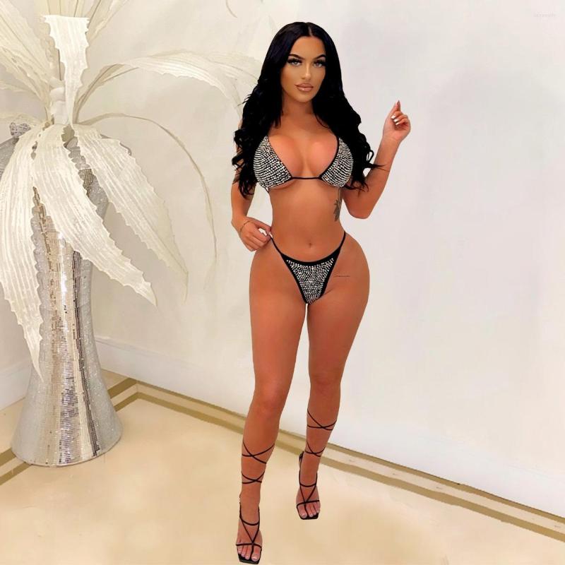 

Women' Tracksuits 2022 Women Summer Sleeveless Fashion Casual Bohemian Holiday Style Sexy V-neck Print Swimsuit Two-Piece Set, Black