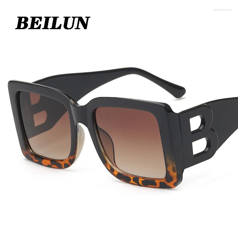 

Sunglasses Letter B Small Square Women 2022 Fashion Large Frame Sun Glasses Men Retro Zonnebril Dames Metal Logo
