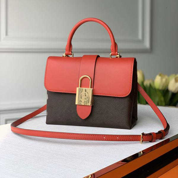 

Original style High Quality Genuine Leather Totes lock postman bag portable female handbag Shoulder Bags handbagss
