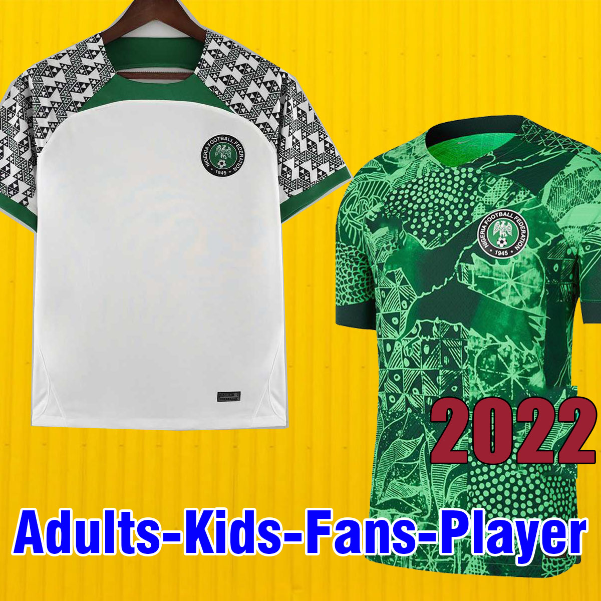 

2022 Nigerian Soccer jersey OKOCHA 2023 Nig erias maillot de foot 22 23 IGHALO AHMED MUSA MIKEL Football shirts AWAY KIDS national team world cup 852301 jersey