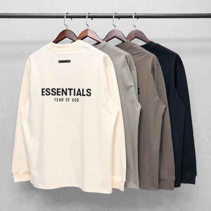 

Designer Luxury Men' Hoodies Cotton Comfortable Sweatshirt Bear of God FogEssentilass Double Track High Street Back Letter Trend Loose Bac 13NH, Fog double thread back silicone long