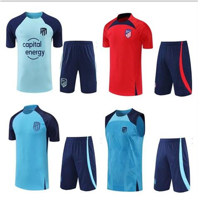 

2022 2023 MadridS vest Half short tracksuit sleeve shorts kit Jerseys Football TRACKSUIT training suit MEN soccer chandal futbol HAZARD jogging Survetement, Black
