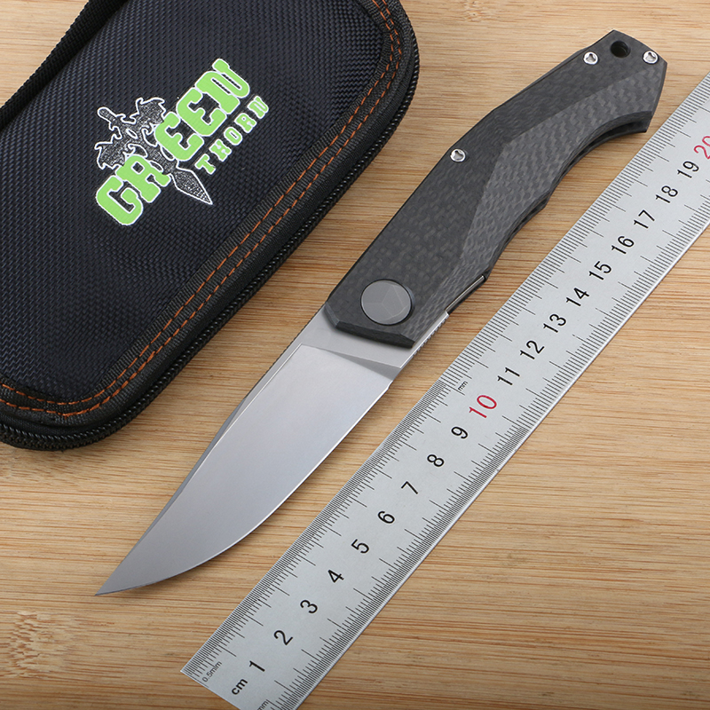 

Green thorn pero folding knife vg10 blade carbon fiber handle