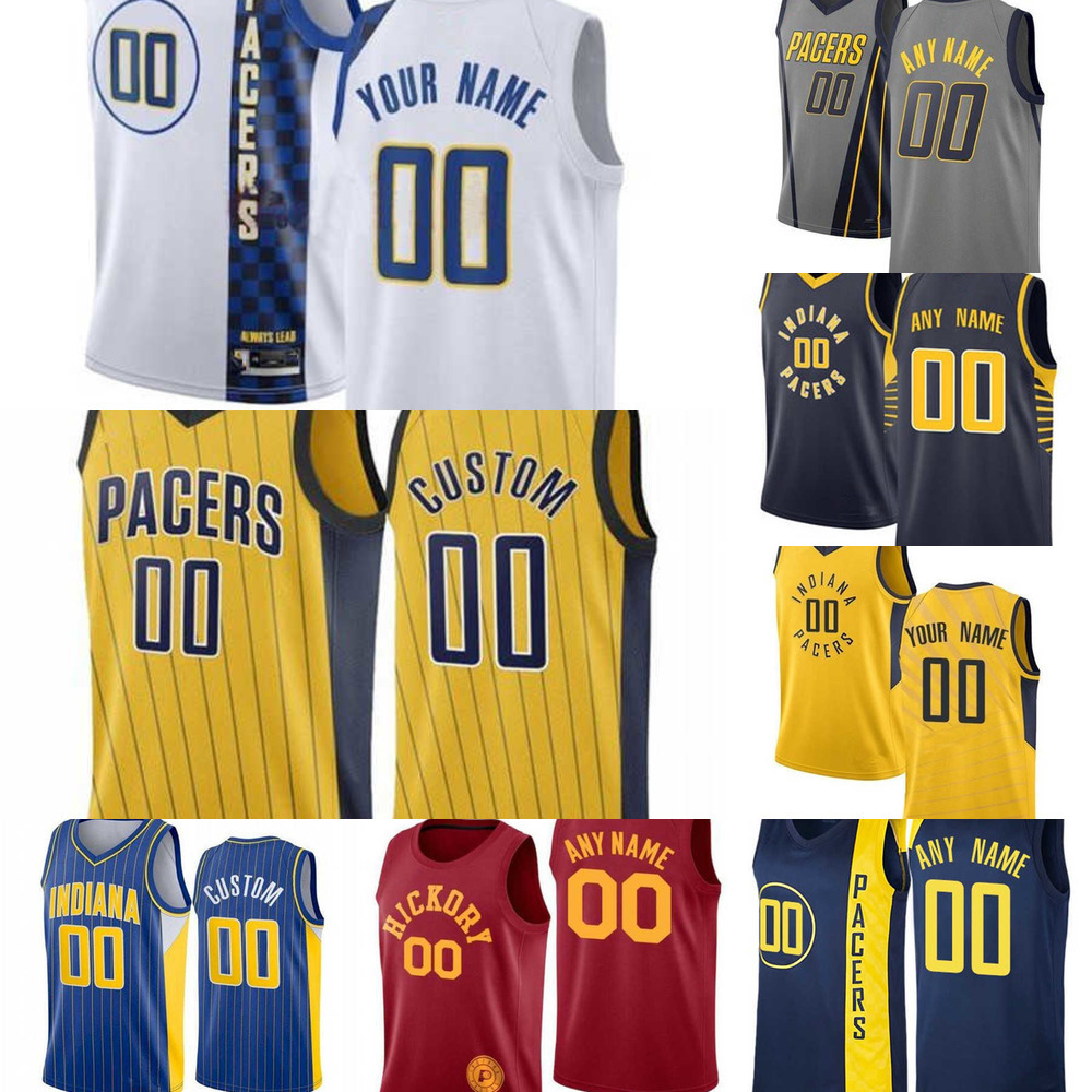 

Basketball Jersey 75th Mens Womens Youth Indiana''Pacers''9 T.J. McConnell 0 Tyrese Haliburton 24 Buddy Hield 6 Lance Stephenson 15 Reggie Perry Custom, Color