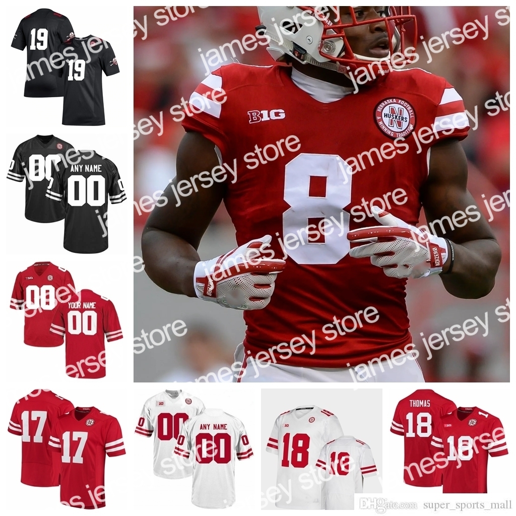 

Nebraska Cornhuskers Football Jersey Mens Kenny Bell Jersey Ndamukong Suh Vincent Valentine Andrew Bunch Jerseys Cus, Mens 2019 black
