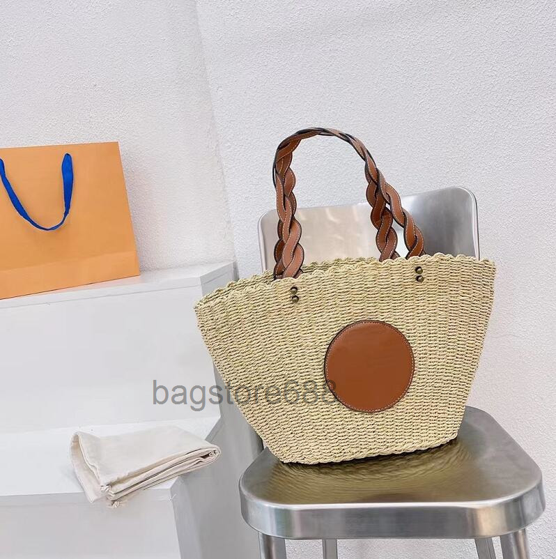 

Summer Sandbeach Weave Totes Simple Atmosphere Women Vacation New Style High Capacity Shopping Bags Joker Handbag Shoulder Bag, Beige