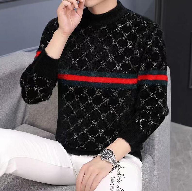 

Men's Sweaters Jackets Coats Brand Designer Fashion Jacquard Knitted Cardigan Thick Warm Christmas Sweaters, 03