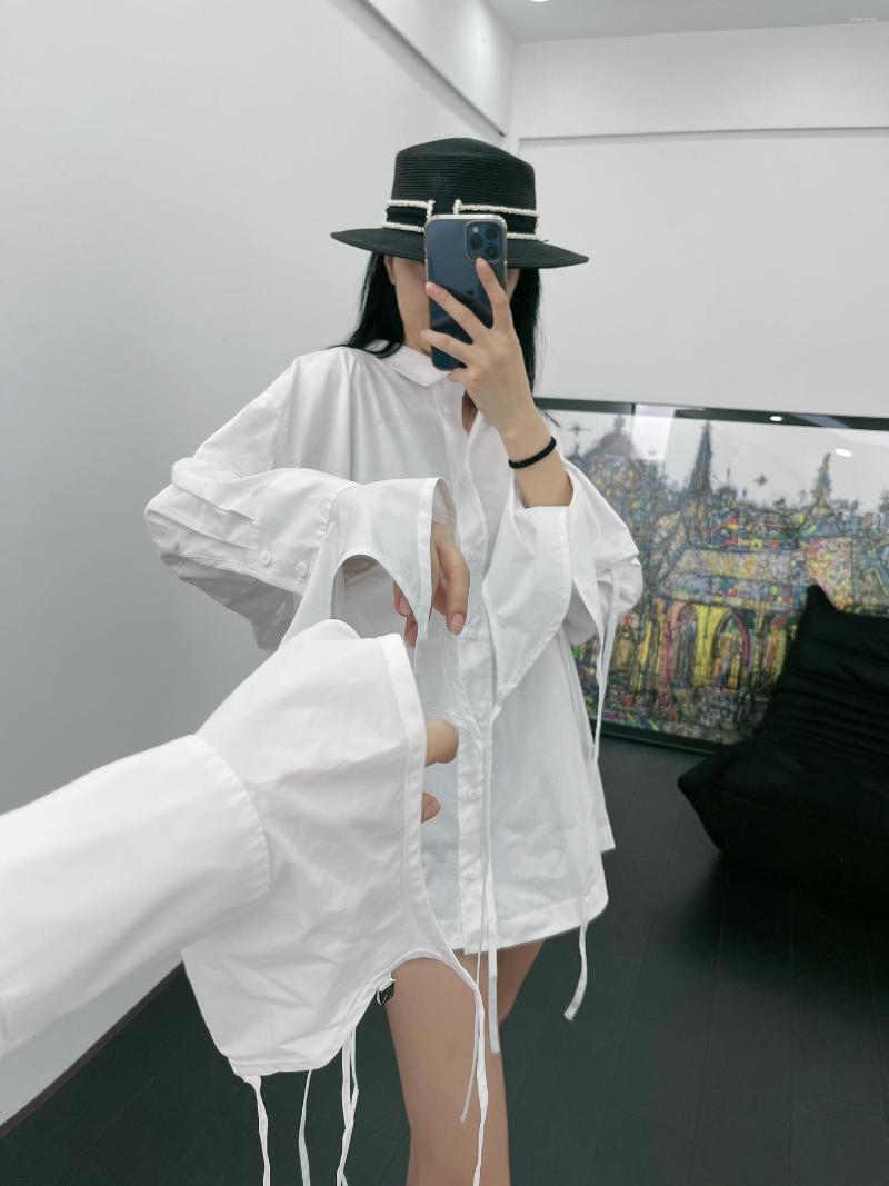 

Women' T Shirts 2022 Spring And Summer Women' Clothing Fashion Cuff Tether Shirt0723, White