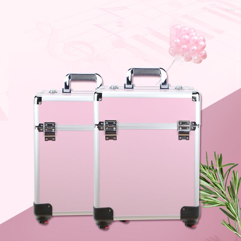 

Suitcases Makeup Case Large Capacity Portable Rolling Wheels Travel ToolBox Suitcase Cosmetic Beauty Nail Tattoo Manicure Trolley Boxs