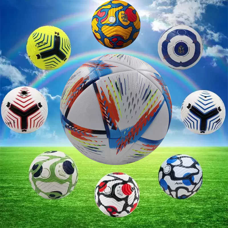 

2022 World Cup New Qatar top quality soccer Ball Size 5 high-grade nice match football Ship the balls without air national team