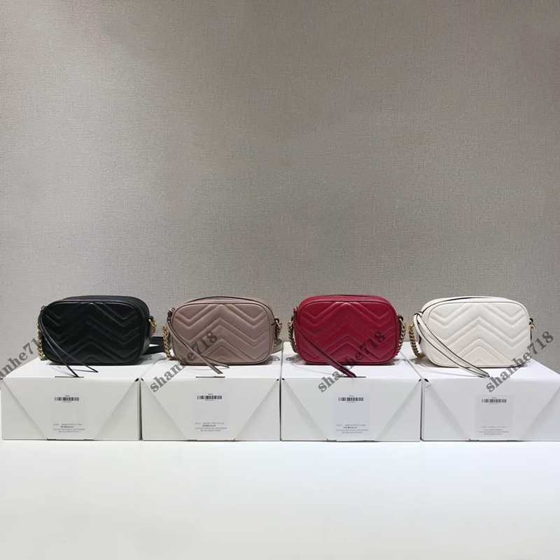 

Real Cowhide Marmont Camera Bag Women Shoulder Crossbody Bags Top Quality Designer Handbags Luxury Lady Purses Designer Handbags Mini Totes Clutch Wallets, Bubble paper package