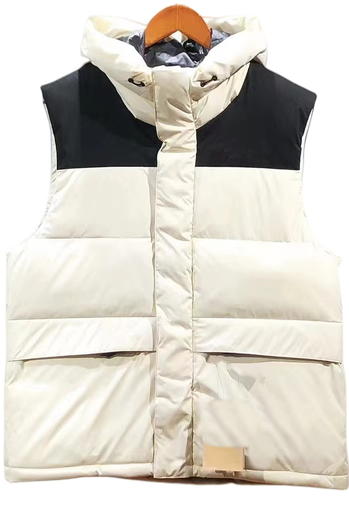 

2022 Winter Men Hooded Down Vest Women Loose Waistcoat Bodywarm Jackets Downs Padded Jacket Sleeveless Female Waistcoats 53A