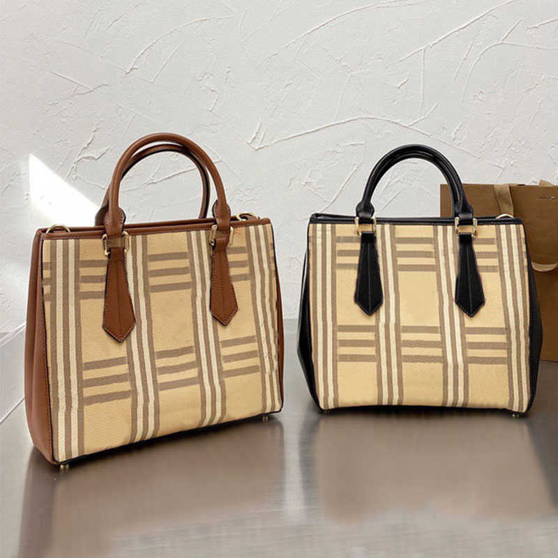 

22s Designer Bag Tote Plaid Bag Women Handbag Leather Shoulder Bags Shopping Crossbody Bag Multi Pochette Large Capacity Purse Hardware Hasp, #3/30x25cm