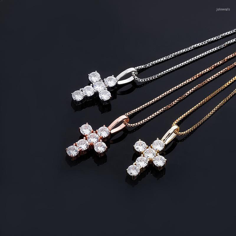 

Lockets Hip Hop S925 Sterling Silver Bling Out CZ Cross Pendants Necklaces For Women Men Fashion Charm Jewelry Drop LocketsLockets
