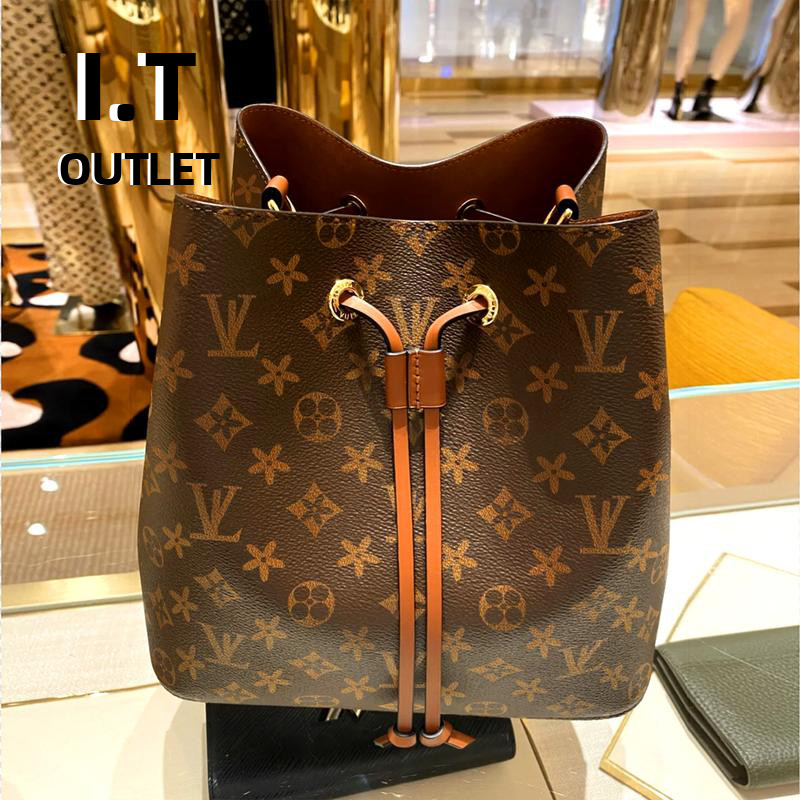 

luxurys designers bags NEONOE Bucket Handbags flower Purses Women Tote Brand Letter Genuine Leather Shoulder Bags, Yellow