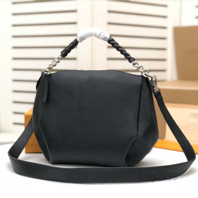 

Evening Bags Babylone Hollowed Handbags Tote Bag Removable Strap Zipper Closure Cowhide Leather High Quality Women Crossbody Shoulder Bags