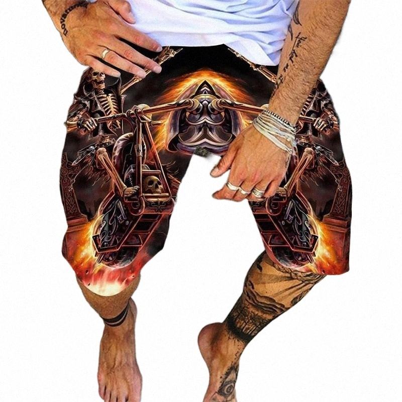men's Shorts Fashion Mens Beach High Quality 3D Printed Pattern Women And Men Breathable Cool PantsMen's B73m#