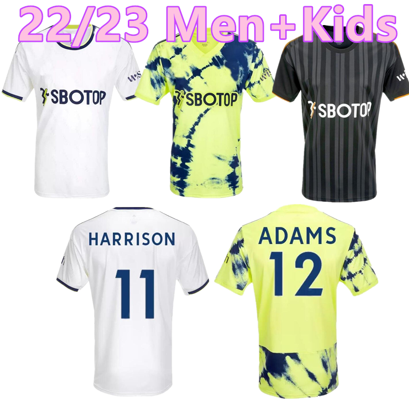

S-4XL 22 23 SUMMERVILLE BAMFORD Soccer Jerseys LEEDS UnItEdS Adams KLICH HARRISON kit 2022 2023 Llorente Sinisterra JAMES football shirt Uniforms Men kids, Blue