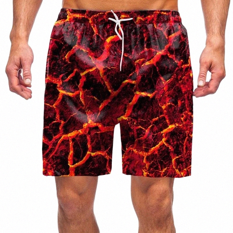 men's Shorts Mens Swim Board Spring Summer Casual Pants Printed Sports Beach With Mesh Short Blue DcMen's q0e1#