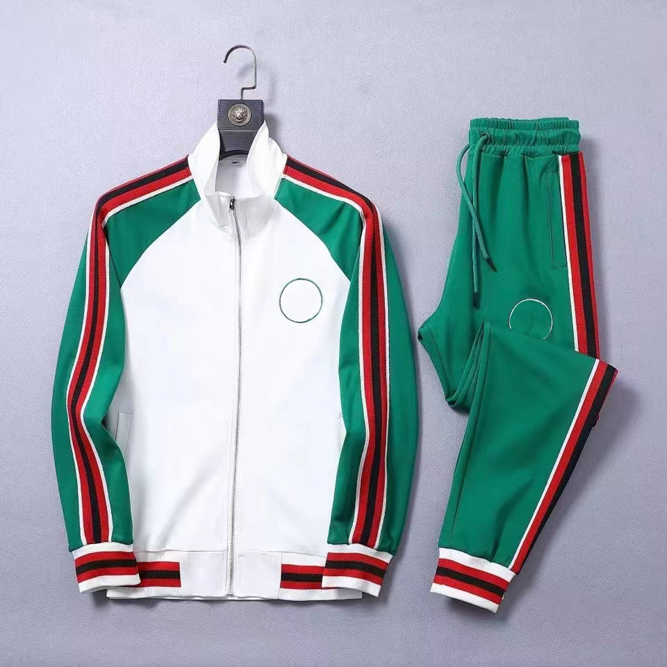 ss Survêtement Homme Deux Pièces Ensembles Vestes Manches Longues Et Pantalon Avec Lettres Broderie Style De Mode Outwear Ensemble De Sport Veste