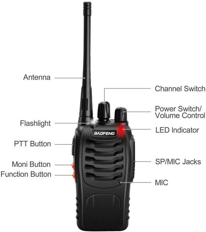 

100% Original BaoFeng BF-888S 16 Channel WalkieTalkie Set UHF 5W