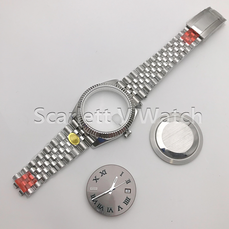 

Z Factory 904L Complete Watch Case Bracelet Dial Hands 2824 Movement Assembled Parts Kit For 41mm Datejust 126334 0022, Color 2