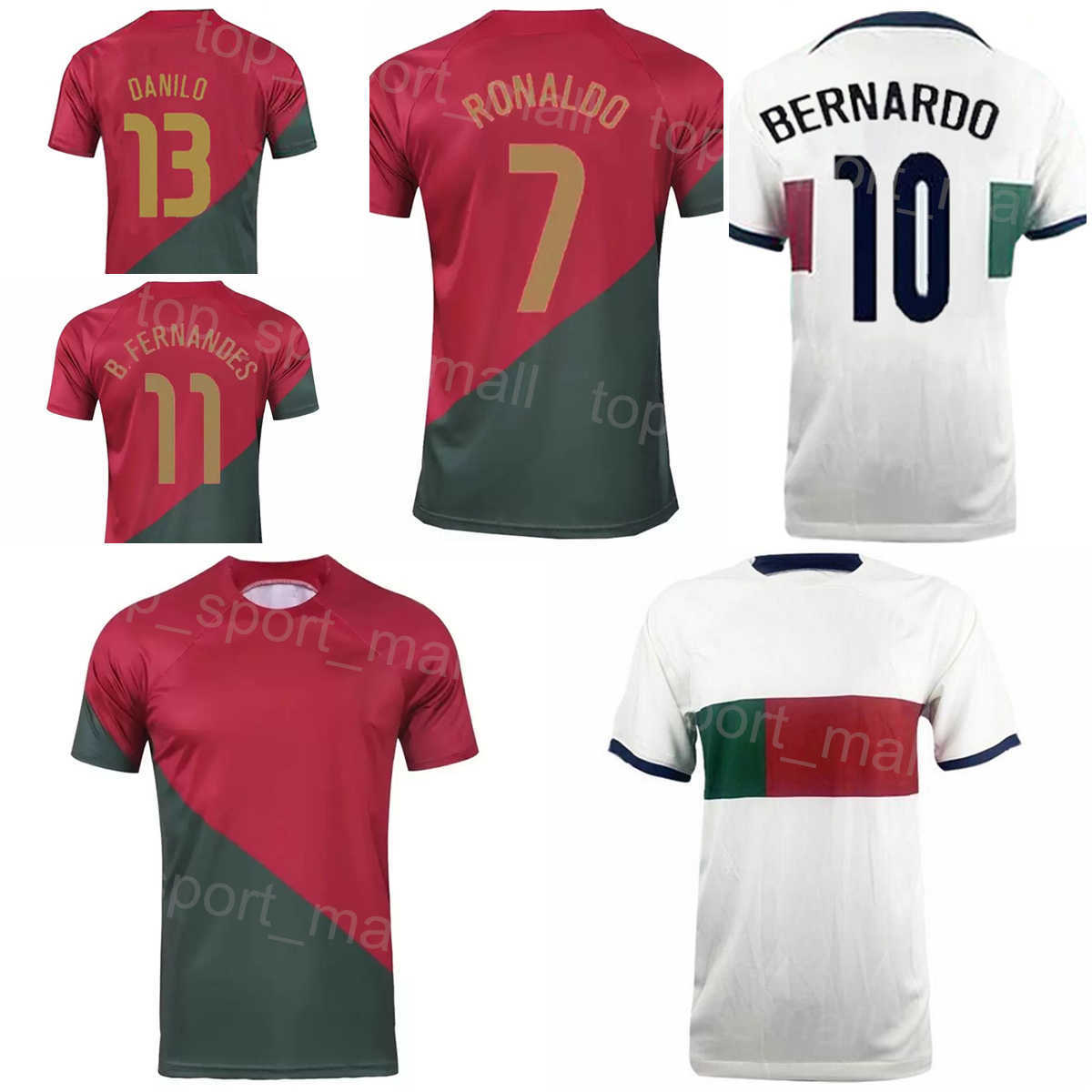 

2022 World Cup Soccer Cristiano Ronaldo Jerseys National Team DIOGO J ANDRE SILVA BERNARDO FERNANDES WILLIAM PEREIRA JOAO CANCELO Football Shirt Kits PuTaoYa, With patch