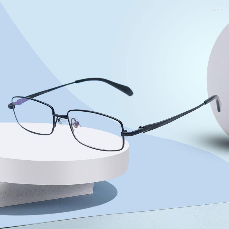 

Sunglasses Frames Fashion Handoer Men Eyeglasses Frame Pure Titanium Optical Glasses Prescription Spectacles Full Rim Eyewear Metal FrameFas