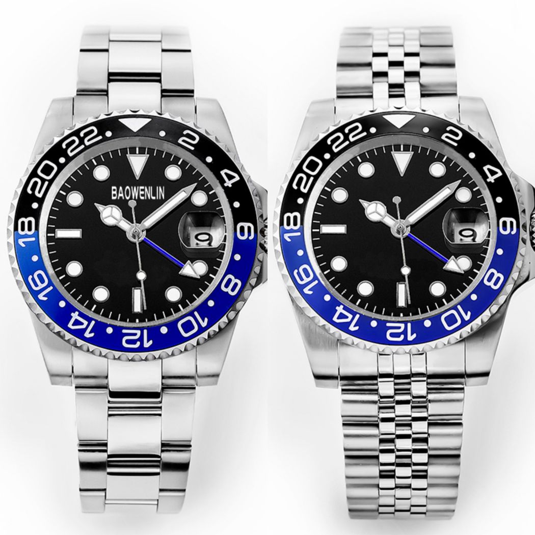 

Montre de luxe Movement Watch Round dark bottom luminous pointer Mens Automatic Mechanical Reloj Lujo GMT Watches ceramic Designer Aquanaut 116710 Wristwatches, Carton