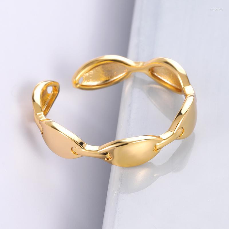 

Cluster Rings Chain Ring Couples Minimalist Vintage Geometric Finger Adjustable For Women Gold Color Jewelry Bijoux Birthday Gift Anillos