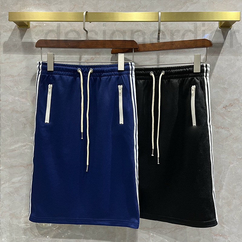 

Casual Dresses designer Lace up Sporty Cotton Half Skirt Women' Summer 2022 New Zip Pocket Side Stripe Mid length Midskirt SEMA, 2# packing bag